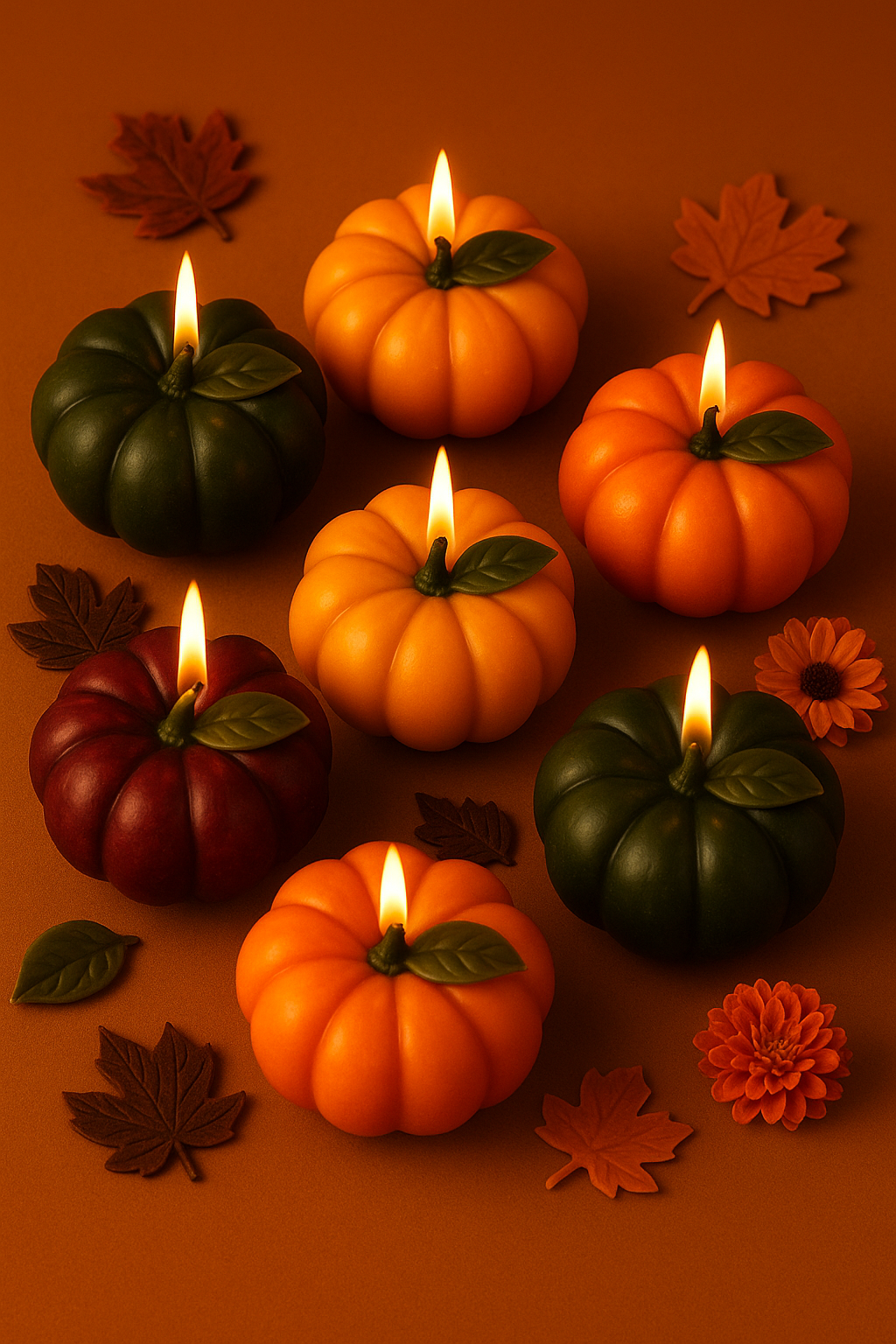 🎃 Canasta de Gratitud - Set de 6 Calabazas Pumpkin Spice 🍂