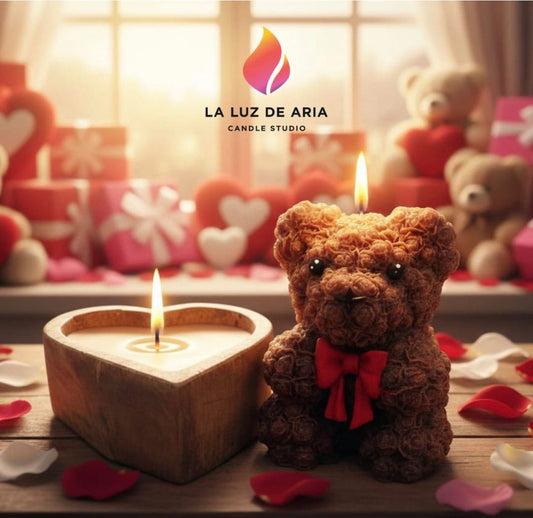 Oso felpa más corazón