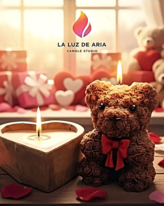 Oso felpa más corazón